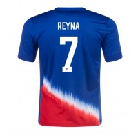 Camiseta Estados Unidos Giovanni Reyna #7 Segunda Equipación Replica Copa America 2024 mangas cortas
